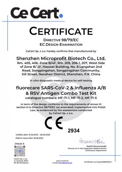 CE Zertifikat (CE) - fluorecare