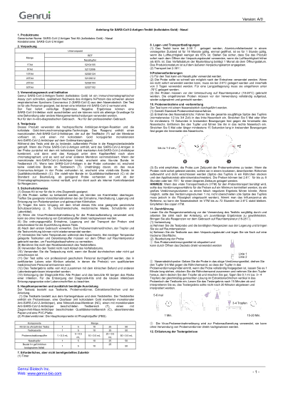 Gebrauchsanweisung - Ganrui - Nasal