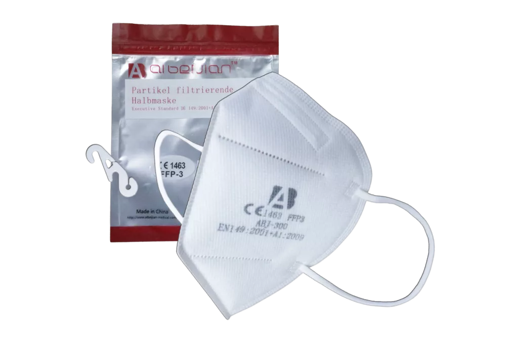 Aibeijian Demi-masque filtrant les particules FFP3 Masque de protection respiratoire ABJ-300