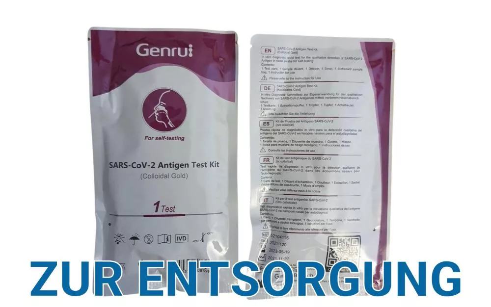 GENRUI Corona Test, 1er Nasal Laie