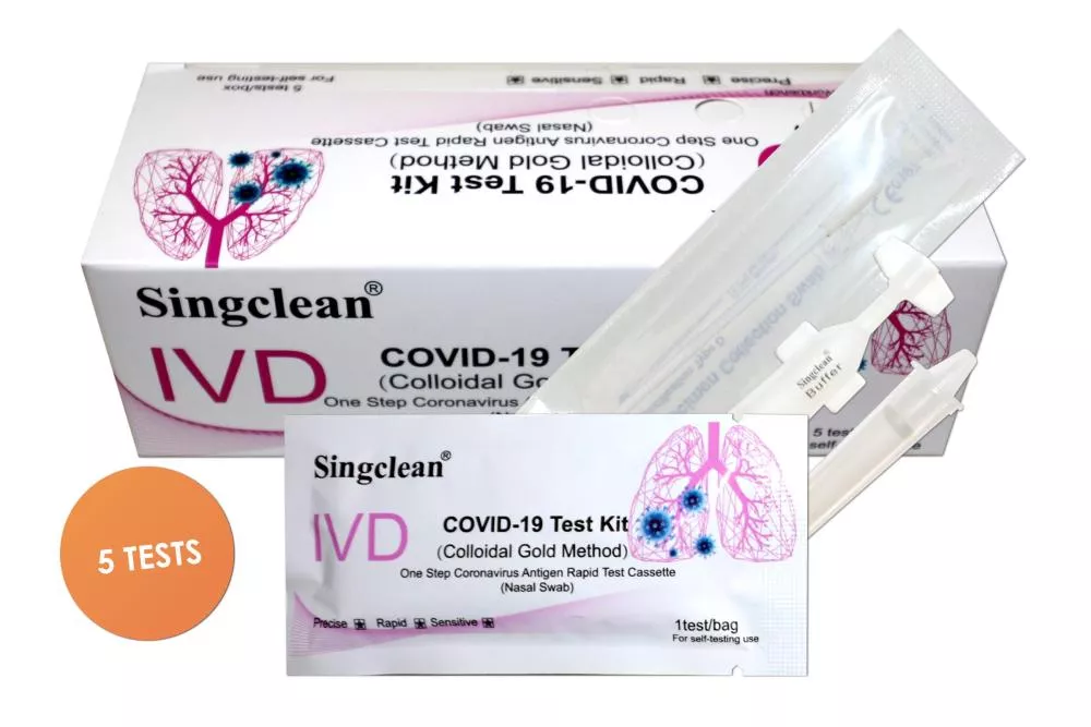 Singclean Antigen rapid test box items
