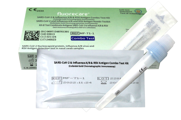 fluorecare Selbsttest Box Inhalt