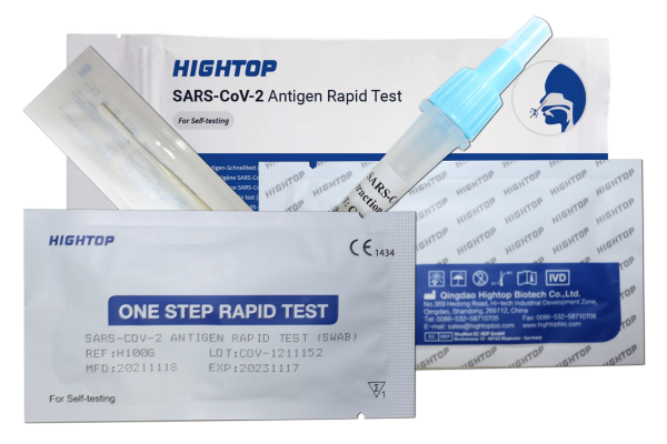 HIGHTOP Corona self test, 1pc. swab prefilled HIGHTOP Corona self test, 1pc. swab prefilled